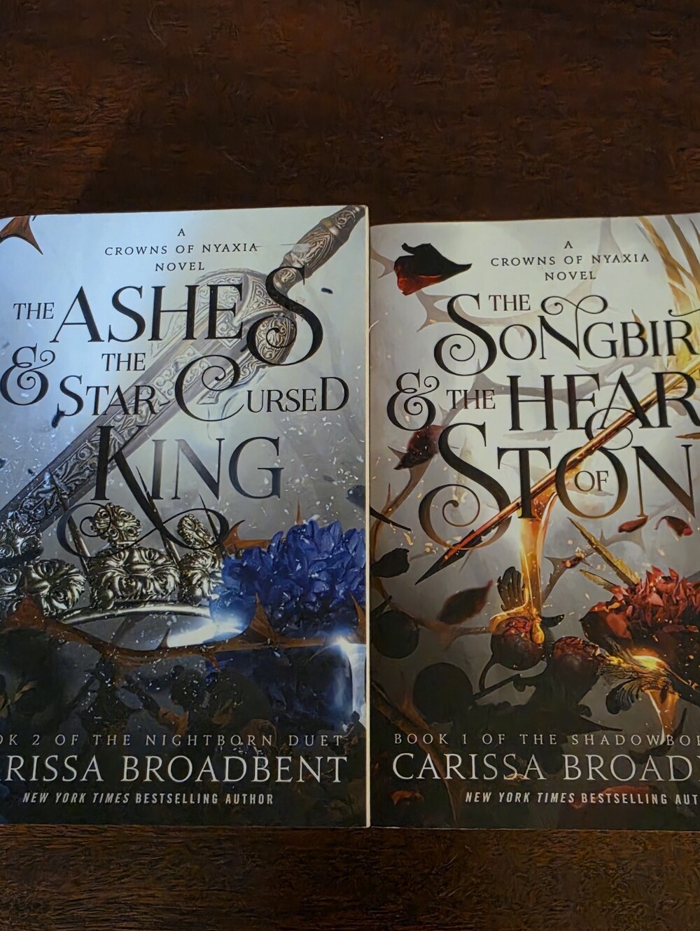 Lot of 2 Carissa Broadbent Paperback Books Crowns of Nyaxia